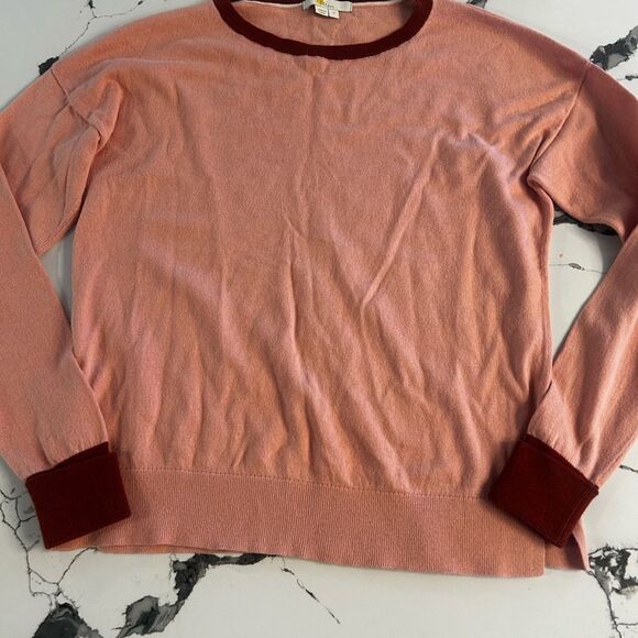 Boden Pink and Red Crew Neck Sweater - Picture 1 of 5